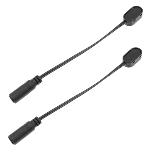 HIAKDOFT 2 Stück Effector Kabel Professionelle Batterieanschlusskabel Schwarz Robust Zuverlässig Für Musikinstrumente Effektgeräte Zubehör von HIAKDOFT