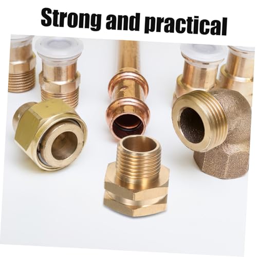HIAKDOFT 2 Stück Gartenschlauchadapter weiblicher Gartenschlauchanschluss Messingfäden -Schlauchadapter Reparatur von Wasserschlauch langlebige Gartenschlaucharmaturen Golden von HIAKDOFT