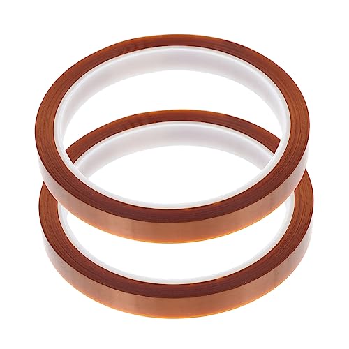 HIAKDOFT 2 Stück Hitzebeständiges Klebeband Hochtemperatur Isolierband Beständig Elektronik Wärmeübertragung Kabelschutz Vielseitig für Industrie und Haushalt HIAKDOFT 2 Stück Hitzebeständiges Klebeband Hochtemperatur Isolierband Beständig Elektronik Wärmeübertragung Kabelschutz Vielseitig für Industrie und Haushalt von HIAKDOFT