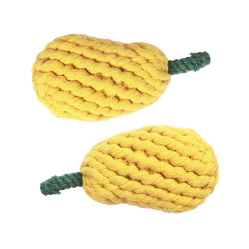 HIAKDOFT 2 Stück Hundespielzeug aus Baumwollseil Birnenförmiges Kauspielzeug für Welpen Interaktives Zahnpflege zur Zahnreinigung und Beschäftigung für Kleine und Große Hunde HIAKDOFT 2 Stück Hundespielzeug aus Baumwollseil Birnenförmiges Kauspielzeug für Welpen Interaktives Zahnpflege zur Zahnreinigung und Beschäftigung für Kleine und Große Hunde von HIAKDOFT