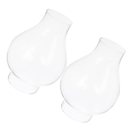 HIAKDOFT 2 Stück Lampenschirme für Öllampen Winddichtes Langlebiges Ersatzglas Klarer Retro Lampenschirm Kompatibel mit Kerosin Tisch Wand und Kronleuchterlampen HIAKDOFT 2 Stück Lampenschirme für Öllampen Winddichtes Langlebiges Ersatzglas Klarer Retro Lampenschirm Kompatibel mit Kerosin Tisch Wand und Kronleuchterlampen von HIAKDOFT