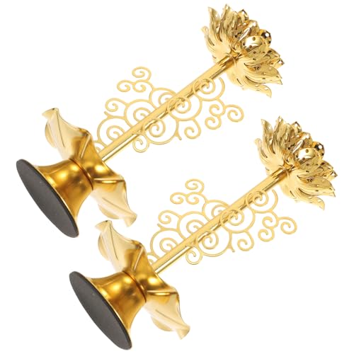 HIAKDOFT 2 Stück Lotus Kerzenhalter Buddhismus Teelichthalter aus Hochwertigem Dekorativ für Altar und Meditation Goldene Butterlampe für Festliche Anlässe HIAKDOFT 2 Stück Lotus Kerzenhalter Buddhismus Teelichthalter aus Hochwertigem Dekorativ für Altar und Meditation Goldene Butterlampe für Festliche Anlässe von HIAKDOFT
