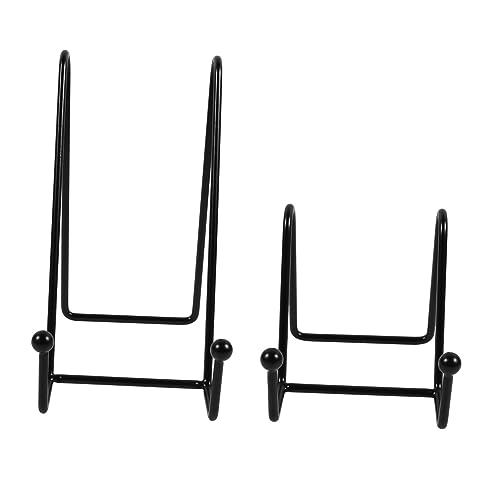 HIAKDOFT 2 Stück Metall Display Stand Schwarz Stabile Buch und Fotohalter Dekorativer Präsentationsständer für Teller Bilderrahmen Bücher Robust und Verschleißfest Nordischer Stil HIAKDOFT 2 Stück Metall Display Stand Schwarz Stabile Buch und Fotohalter Dekorativer Präsentationsständer für Teller Bilderrahmen Bücher Robust und Verschleißfest Nordischer Stil von HIAKDOFT