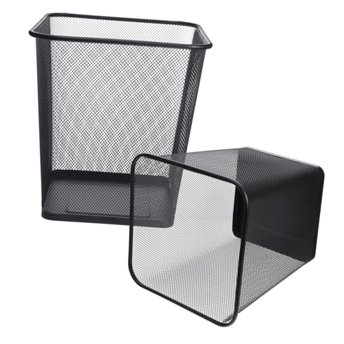 HIAKDOFT 2 Stück Metall Papierkorb mit Robustem Hohlem Design Quadratischer Mülleimer für Büro und Haushalt Langlebiger Abfallbehälter aus Kratzfestem Leicht zu Reinigen Vielseitig für Bad HIAKDOFT 2 Stück Metall Papierkorb mit Robustem Hohlem Design Quadratischer Mülleimer für Büro und Haushalt Langlebiger Abfallbehälter aus Kratzfestem Leicht zu Reinigen Vielseitig für Bad von HIAKDOFT