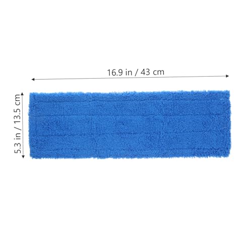 HIAKDOFT 2 Stück Mop Ersatzbezüge Fleece Wischmopp Reinigungstücher Wiederverwendbar Saugfähig für Flachmopp Holzfliesen Steinböden Büro Haushalt von HIAKDOFT