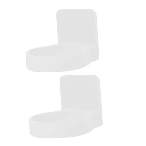 HIAKDOFT 2 Stück Nail Badezimmer Aufbewahrungsregal Teilig Selbstklebender Toilettenartikelhalter Wandmontage Weiß Rostfrei Platzsparend Für Kleine Räume Mieterfreundlich von HIAKDOFT