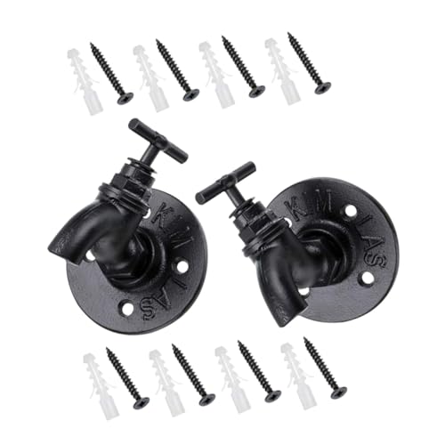 HIAKDOFT 2 Stück Retro Industriehaken aus Einzigartiger Wasserhahn Design Wandhaken Dekorative Haushaltsaufbewahrung Glatte Kanten Sichere Vintage Garderobenhaken für Vielseitiges HIAKDOFT 2 Stück Retro Industriehaken aus Einzigartiger Wasserhahn Design Wandhaken Dekorative Haushaltsaufbewahrung Glatte Kanten Sichere Vintage Garderobenhaken für Vielseitiges von HIAKDOFT