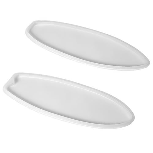 HIAKDOFT 2 Stück Teiliges DIY Surfbrett Silikonform Flexible Reißfeste Epoxidharz Gießform für Untersetzer und Dekoration Leicht zu Reinigen Langlebig für Handwerksprojekte und Heimdeko von HIAKDOFT