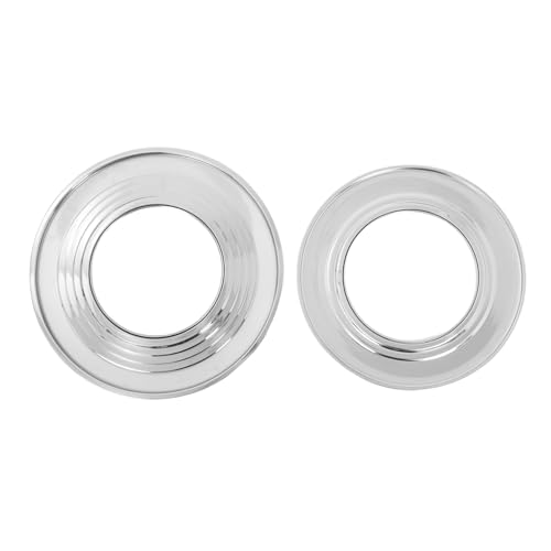 HIAKDOFT 2 Stück Teiliges Edelstahl Dampfgestell mit Gleichmäßiger Hitzeverteilung Runde Dampfplatte für Gemüse Meeresfrüchte und Teigtaschen Robustes Steamer Zubehör für Küchen und von HIAKDOFT