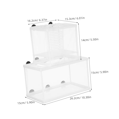 HIAKDOFT 2 Stück Teiliges Fischbrutnetz Aquarium Zuchtbox mit Trennnetz und Langlebiges Fischfreundliches Mesh für Fischaufzucht und Separierung im Aquarium HIAKDOFT 2 Stück Teiliges Fischbrutnetz Aquarium Zuchtbox mit Trennnetz und Langlebiges Fischfreundliches Mesh für Fischaufzucht und Separierung im Aquarium von HIAKDOFT