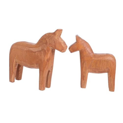 HIAKDOFT 2 Stück Teiliges Handgeschnitztes Holzpferd Vintage Pferdefigur Geschnitztes Tier Ornament Rustikale Holzdekoration für Schreibtisch Regal Wohnzimmer Büro HIAKDOFT 2 Stück Teiliges Handgeschnitztes Holzpferd Vintage Pferdefigur Geschnitztes Tier Ornament Rustikale Holzdekoration für Schreibtisch Regal Wohnzimmer Büro von HIAKDOFT