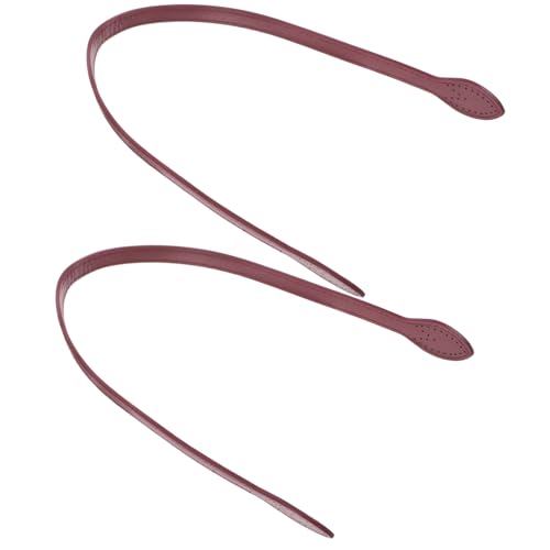 HIAKDOFT 2 Stück Teiliges Handtaschenriemen Pu Leder Ergonomische Tasche Griffe Dekorative und Praktische DIY Handtaschen Henkel Abnehmbar für Clutches Handtaschen von HIAKDOFT