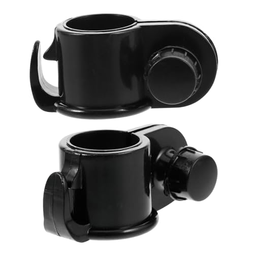 HIAKDOFT 2 Stück Teiliges Kunststoff Fahnenmast Clips Verstellbar Strandflaggen Haken Langlebig Praktisches Befestigungszubehör für Outdoor Flaggenmast Fahnenhalterung Halterung von HIAKDOFT