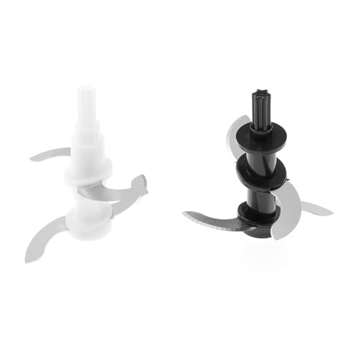 HIAKDOFT 2 Stück Teiliges Messer für Küchenmaschine Fleischwolf und Entsafter Uhrzeigersinn Drehend Einfach zu Montieren Vielseitig Einsetzbar für Haushalt und Küche von HIAKDOFT