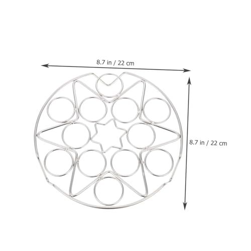 HIAKDOFT 2 Stück Teiliges Multifunktionales Edelstahl Dampfgarer Eierregal Hitzebeständig Platzsparend für Schonendes Dampfgaren von Eiern und Vielseitigem Küchengebrauch HIAKDOFT 2 Stück Teiliges Multifunktionales Edelstahl Dampfgarer Eierregal Hitzebeständig Platzsparend für Schonendes Dampfgaren von Eiern und Vielseitigem Küchengebrauch von HIAKDOFT