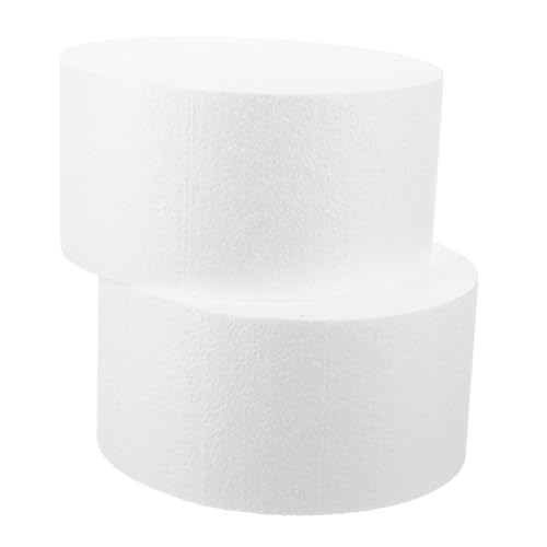 HIAKDOFT 2 Stück Teiliges Rundes Cake Dummy Hochdichter Schaumstoff Formstabiler Übungskuchen Glatte Oberfläche Backmodell für Hochzeit Geburtstag Shower HIAKDOFT 2 Stück Teiliges Rundes Cake Dummy Hochdichter Schaumstoff Formstabiler Übungskuchen Glatte Oberfläche Backmodell für Hochzeit Geburtstag Shower von HIAKDOFT