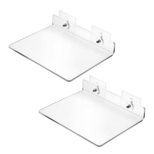 HIAKDOFT 2 Stück Teiliges Schwebendes Wandregal aus Klarem Acryl Selbstklebender Bad Organizer Wandmontiertes Bohrfreies Förmiges Aufbewahrungsregal für Badezimmer und Wohnräume HIAKDOFT 2 Stück Teiliges Schwebendes Wandregal aus Klarem Acryl Selbstklebender Bad Organizer Wandmontiertes Bohrfreies Förmiges Aufbewahrungsregal für Badezimmer und Wohnräume von HIAKDOFT