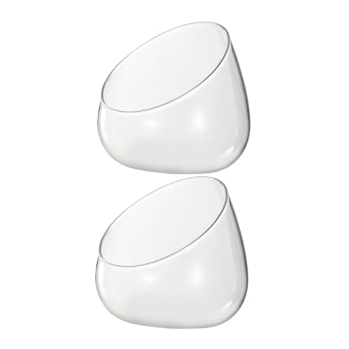 HIAKDOFT 2stücke Mikro-landschaftsvase Aus Glas Transparent Und Langlebig Für Sukkulenten-blumentopf Und DIY-mikro-landschaftstopf Geeignet Für Hotels Restaurants Und Private Wohndekoration von HIAKDOFT