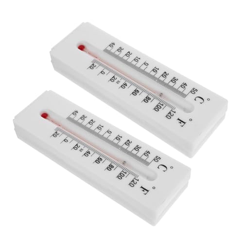 HIAKDOFT 2 Stück Thermometer Schlüsselversteck aus Robustem Kunststoff Wetterfestes Outdoor Schlüsselhider mit Verstecktem Fach Kompakte Schlüsselbox für Haus und Büro Dekoratives von HIAKDOFT