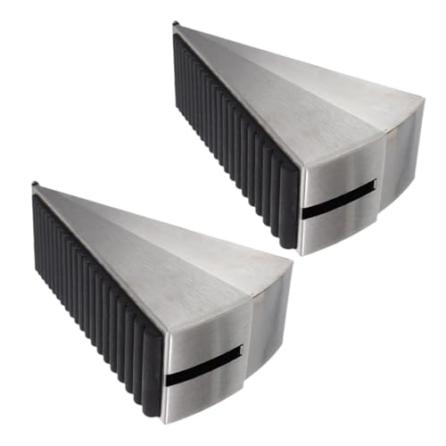 HIAKDOFT 2 Stück Türstopper Verstellbarer Türkeil für Böden Türstopper mit Gummiunterlage Einfache Installation ohne Bohren für Hotels und Zuhause von HIAKDOFT