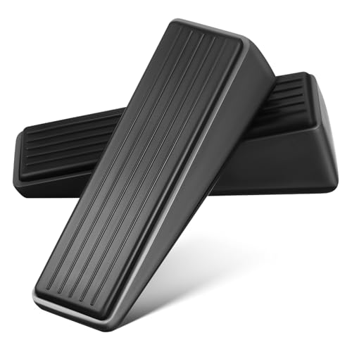 HIAKDOFT 2 Stück Zinklegierung Türstopper Rutschfest Stabil für Haus Büro Laden Vielseitig Einsetzbar Robuster Türkeil Bodenstopper Langlebig von HIAKDOFT