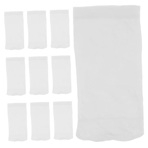 HIAKDOFT 20 Stück Schwimmbad Filtersocken Ersatz Aufbewahrungsnetz Pool Filterkorb Poolkorb Filtersocken Pool Skimmer Zubehör Pool Skimmer Netz Feines Netz Weißes Polyester von HIAKDOFT