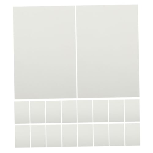 HIAKDOFT 20 Stück Sublimations Aluminiumplatten Weiß Blanko Heat Transfer Metalltafeln mit Gebürsteter Oberfläche für DIY Fotorahmen und Gravur Vielseitig für Zuhause und Büro von HIAKDOFT