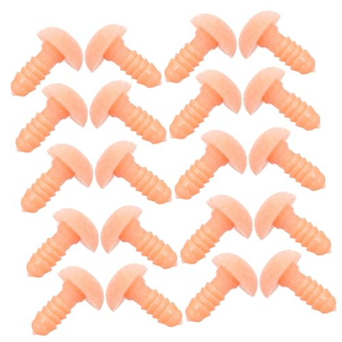 HIAKDOFT 20 Stück Teiliges Herzförmige Sicherheitsnasen für DIY Plüschtier Nasen Kunststoff und Flock Leicht und Langlebig Geeignet für Amigurumi Teddybären und Puppen Zubehör HIAKDOFT 20 Stück Teiliges Herzförmige Sicherheitsnasen für DIY Plüschtier Nasen Kunststoff und Flock Leicht und Langlebig Geeignet für Amigurumi Teddybären und Puppen Zubehör von HIAKDOFT