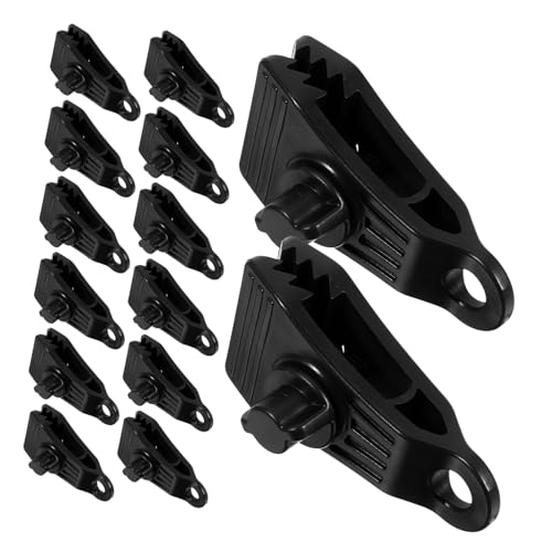 HIAKDOFT 20 Stück Teiliges Zeltbefestigungsclip Robuste und Windfeste Klemmen für Outdoor Aktivitäten zum Fixieren von Zelten Markisen und Planen Beim Camping Wandern und Picknicken von HIAKDOFT