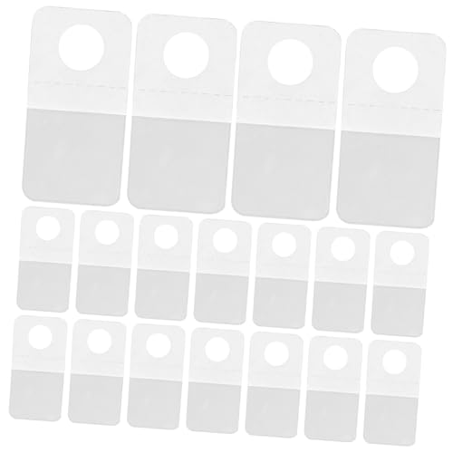 HIAKDOFT 200 Stück PVC Klebehaken Transparent Selbstklebend Hanging Tabs mit Euroloch für Einzelhandel Produktpräsentation und Aufhängen von Waren im Laden HIAKDOFT 200 Stück PVC Klebehaken Transparent Selbstklebend Hanging Tabs mit Euroloch für Einzelhandel Produktpräsentation und Aufhängen von Waren im Laden von HIAKDOFT
