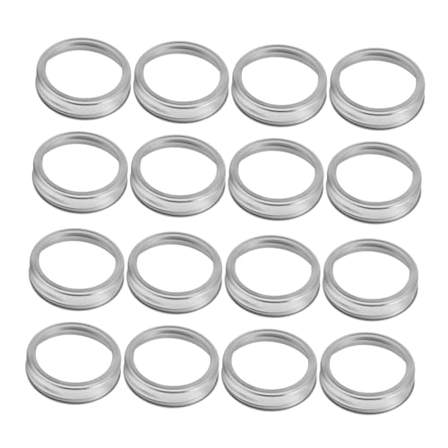 HIAKDOFT 24 Stück Teiliges Einmachglasdeckel Metallringe aus Weithals Mason Jar Dosenringe Wiederverwendbar Spülmaschinenfest Abdichtung für Einmachgläser und Lebensmittelkonservierung von HIAKDOFT
