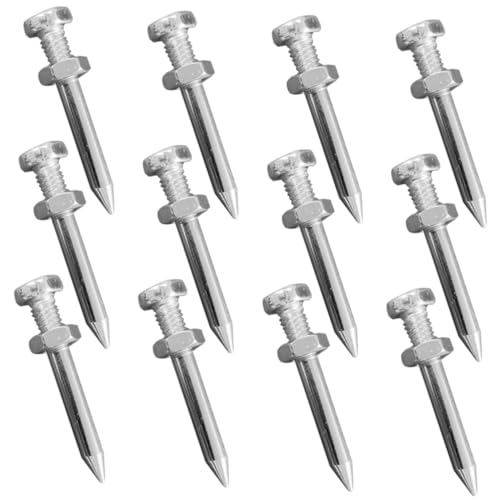 HIAKDOFT 26 Stück Teiliges Metallrasenbelüfter Spikes Langlebige Abnehmbare Aerifizierer Nägel für Nagelschuhe Praktisches Gartenzubehör zur Bodenbelüftung und Rasenpflege Geeignet für von HIAKDOFT
