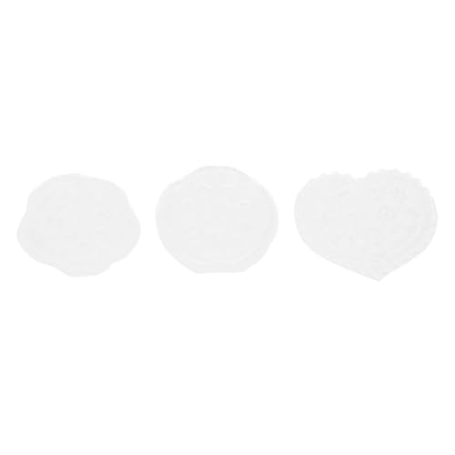 HIAKDOFT 3 STÜCKE Teiliges Nail Art Silikonform Wiederverwendbare Nageldesign Schablonen mit Verschiedenen Mustern Langlebig und Sicher für DIY Nageldekorationen und Zuhause von HIAKDOFT