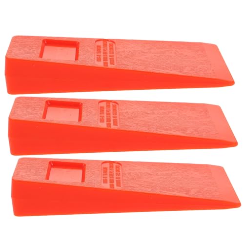 HIAKDOFT 3 Stück Teiliges Baumfällkeile aus Robustem Spitz Zulaufend und Rutschfest Professionelle Holzkeile für Sicheres Baumfällen und Holzspalten Wetterbeständig und Langlebig von HIAKDOFT