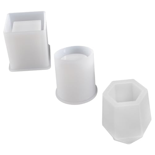 HIAKDOFT 3 Stück Teiliges DIY Stifthalter Gießform Kreative Stifthalterform Multifunktionaler Pen Holder Mould für Epoxidharz Bastelprojekte und Schreibtischdekoration HIAKDOFT 3 Stück Teiliges DIY Stifthalter Gießform Kreative Stifthalterform Multifunktionaler Pen Holder Mould für Epoxidharz Bastelprojekte und Schreibtischdekoration von HIAKDOFT