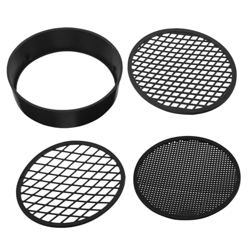 HIAKDOFT 3 Stück Teiliges Gartensieb Feinem Kunststoff maschensieb Robust und Handlich Verschiedene Maschenweiten für Präzises Filtern von Erde Sand Gestein für Garten Bodenanalyse von HIAKDOFT