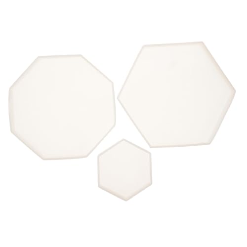 HIAKDOFT 3 Stück Teiliges Silikon Gießform Geometrisch für Epoxidharz Untersetzer und Tablett DIY Flexibel Langlebig für Heimdekoration und Bastelprojekte von HIAKDOFT