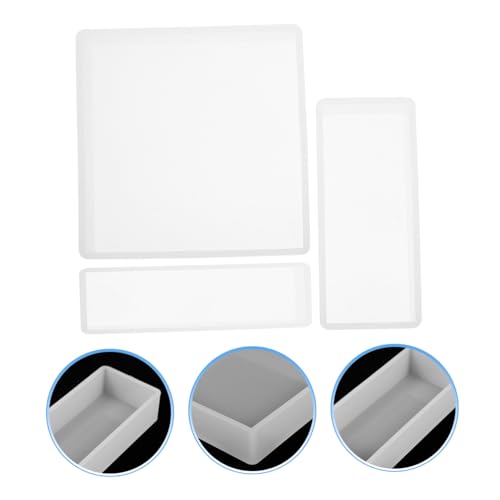 HIAKDOFT 3 Stück Teiliges Silikonformen für Epoxidharz DIY Rechteckige Gießform Wiederverwendbar Weich Praktisch für Schmuck Dekoration Handwerk HIAKDOFT 3 Stück Teiliges Silikonformen für Epoxidharz DIY Rechteckige Gießform Wiederverwendbar Weich Praktisch für Schmuck Dekoration Handwerk von HIAKDOFT