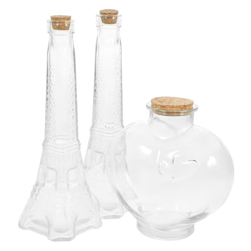 HIAKDOFT 3 Stück Teiliges Transparentes Gedenk Sandzeremonie Set mit Herz und Turmflaschen Handgefertigte Glasbehälter für Hochzeitsdekoration DIY Origami Bastelcontainer Personalisierte HIAKDOFT 3 Stück Teiliges Transparentes Gedenk Sandzeremonie Set mit Herz und Turmflaschen Handgefertigte Glasbehälter für Hochzeitsdekoration DIY Origami Bastelcontainer Personalisierte von HIAKDOFT