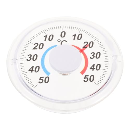 HIAKDOFT 3 Stück Teiliges Wandthermometer Langlebigem Kunststoff Analoges Innen Außenthermometer mit Doppelanzeige Einfach Aufzuhängen für Zuhause Schule und Büro von HIAKDOFT