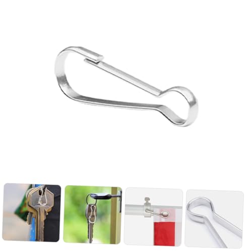 HIAKDOFT 30 Stück Teiliges Fahnenmast Clips Langlebige Vielseitige Fahnenhaken mit Federverschluss Kompatibel für Verschiedene Fahnenstangen Einfach zu Befestigen Tragbar und Praktisch von HIAKDOFT