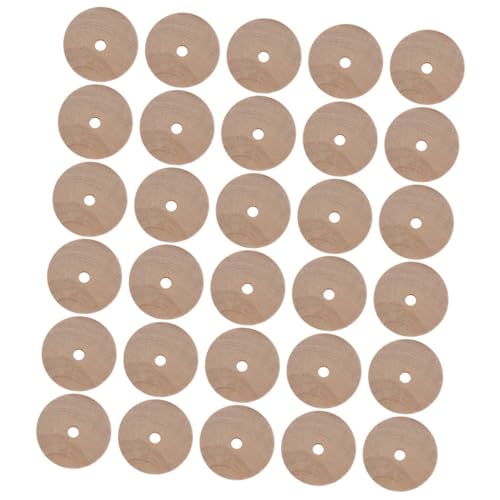 HIAKDOFT 30 Stück Teiliges Holzräder Ømm DIY Bastelzubehör für Robuste Holzscheiben Auto Räder Vielseitig Einsetzbar für Kunsthandwerk und Modellbau HIAKDOFT 30 Stück Teiliges Holzräder Ømm DIY Bastelzubehör für Robuste Holzscheiben Auto Räder Vielseitig Einsetzbar für Kunsthandwerk und Modellbau von HIAKDOFT