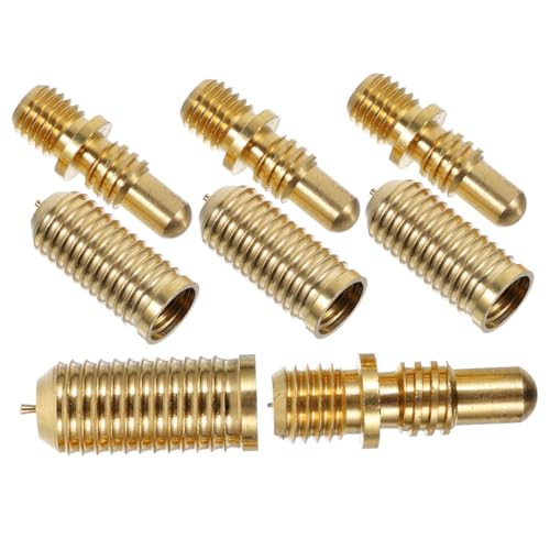 HIAKDOFT 4 Sätze Pool Queue Verlängerung Schrauben Kupfer Verbindungsschrauben für Billard Queues Präzise Pool Cue Hardware Ersatz Zubehör für Anfänger und Experten von HIAKDOFT