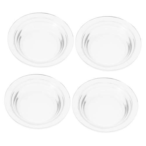 HIAKDOFT 4stücke Glas Duftlampe Ersatzschalen Elegante Transparente Ölwärmer Platte Für Aromatherapie Und Duftdiffusion Im Zuhause von HIAKDOFT