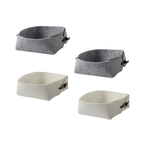 HIAKDOFT 4 Stück Filz Aufbewahrungsbox Vielseitiger Schreibtisch Organizer aus Hochwertigem Filz Geruchsneutral für Schmuck und Kleinteile für Zuhause und Büro HIAKDOFT 4 Stück Filz Aufbewahrungsbox Vielseitiger Schreibtisch Organizer aus Hochwertigem Filz Geruchsneutral für Schmuck und Kleinteile für Zuhause und Büro von HIAKDOFT
