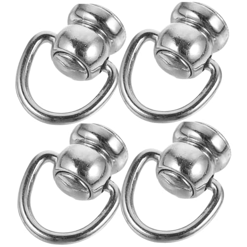 HIAKDOFT 4 Stück Metall D Ringe mit Schraubnieten Drehbare Taschen Hardware Langlebige D Ring Beschläge für Geldbörsen Handtaschen DIY Lederarbeiten Robustes Silbernes Zubehör HIAKDOFT 4 Stück Metall D Ringe mit Schraubnieten Drehbare Taschen Hardware Langlebige D Ring Beschläge für Geldbörsen Handtaschen DIY Lederarbeiten Robustes Silbernes Zubehör von HIAKDOFT