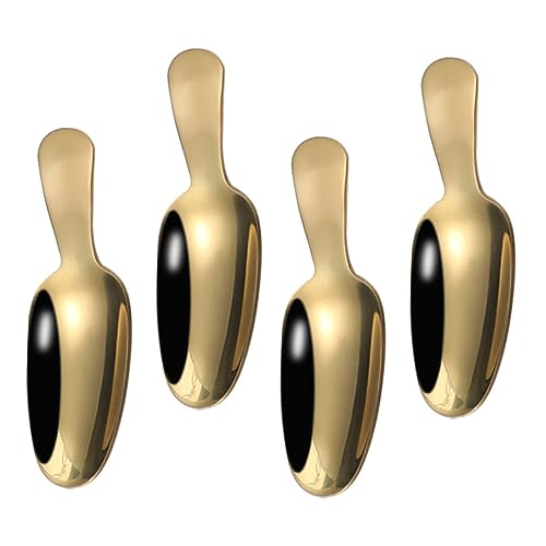 HIAKDOFT 4 Stück Short Handle Dessert Spoon Edelstahl Teelöffel Teeschaufel Küchenlöffel Goldfarben für Haushalt Büro Tee und Dessert HIAKDOFT 4 Stück Short Handle Dessert Spoon Edelstahl Teelöffel Teeschaufel Küchenlöffel Goldfarben für Haushalt Büro Tee und Dessert von HIAKDOFT