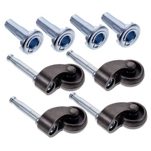 HIAKDOFT 4 Stück Teiliges Möbelrollen aus Metall Geräuschlose Kratzfeste Bürostuhl Ersatzrollen Stabil Robust und Einfach zu Montieren Geeignet für Schreibtischstuhl Sofa und Schrank HIAKDOFT 4 Stück Teiliges Möbelrollen aus Metall Geräuschlose Kratzfeste Bürostuhl Ersatzrollen Stabil Robust und Einfach zu Montieren Geeignet für Schreibtischstuhl Sofa und Schrank von HIAKDOFT