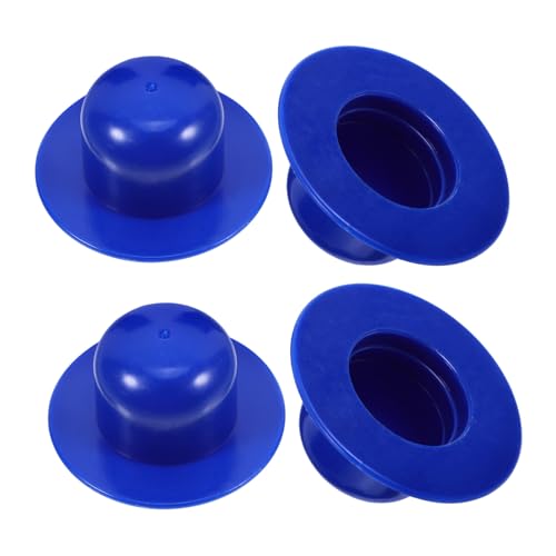 HIAKDOFT 4 Stück Teiliges PVC Pool Ersatzstopfen Langlebige Schwimmbecken Ablaufstopper Rutschfeste Filterpumpen Verschlusskappen Kompatibel mit Intex Pools Einfach zu Montieren Entfernen von HIAKDOFT