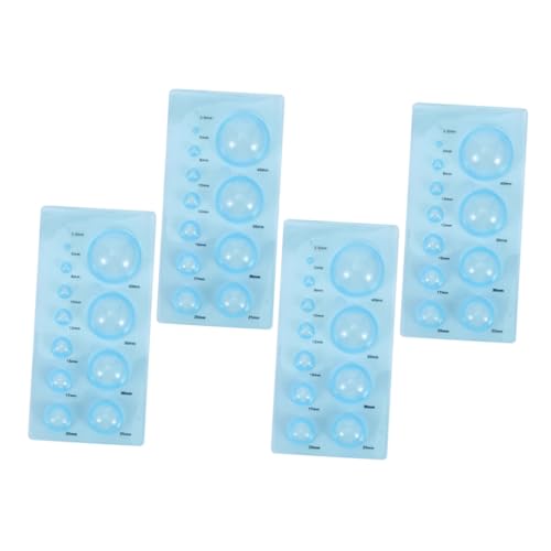 HIAKDOFT 4 Stück Teiliges Paper Quilling Mould Halbkugel Formen Präzises DIY Quilling Werkzeug für Anfänger und Profis Erleichtert Papierrollen herstellung Vielseitig für Kreative von HIAKDOFT